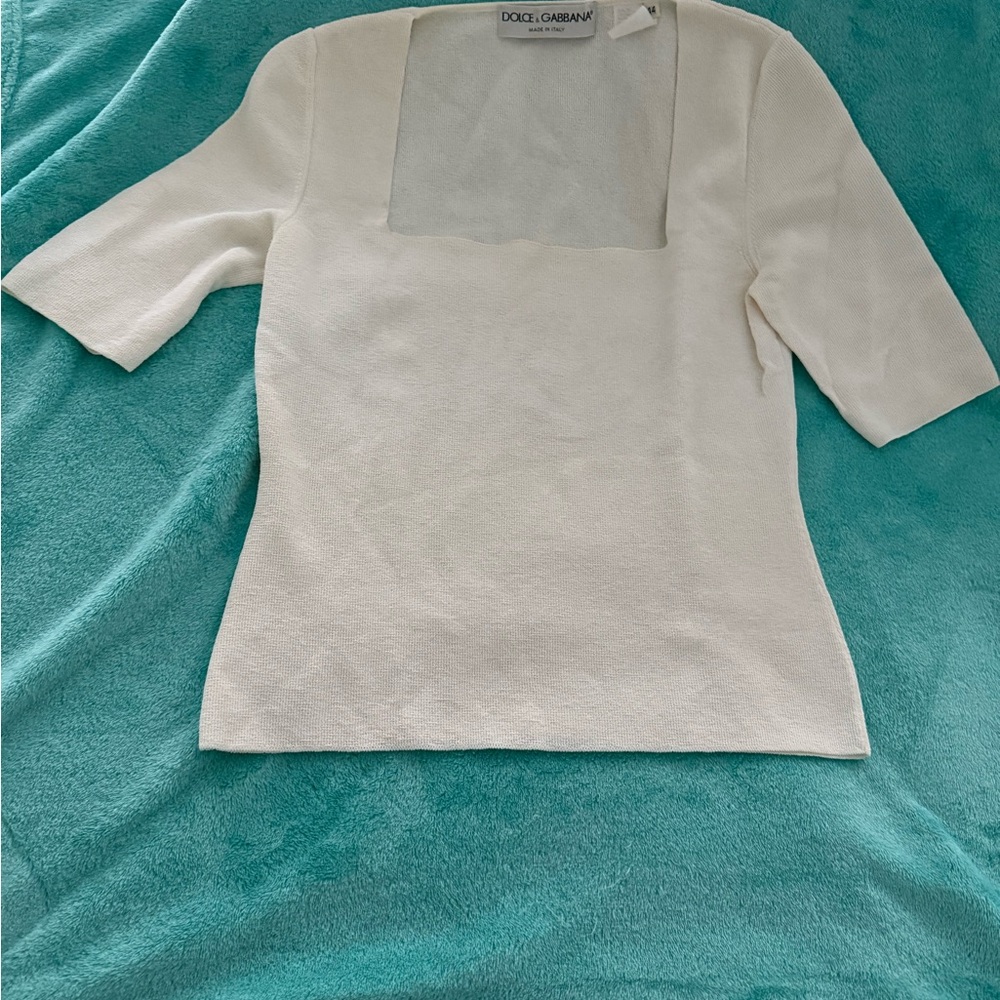 Dolce & Gabbana Cream Women's Top